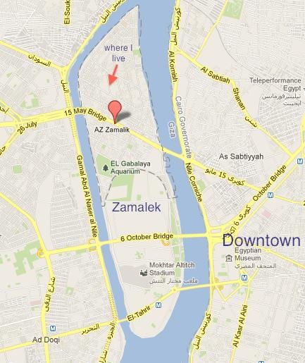 zamalek काहिरा नक्शा