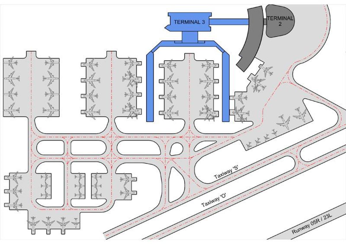 काहिरा हवाई अड्डे के टर्मिनल 3 के नक्शे