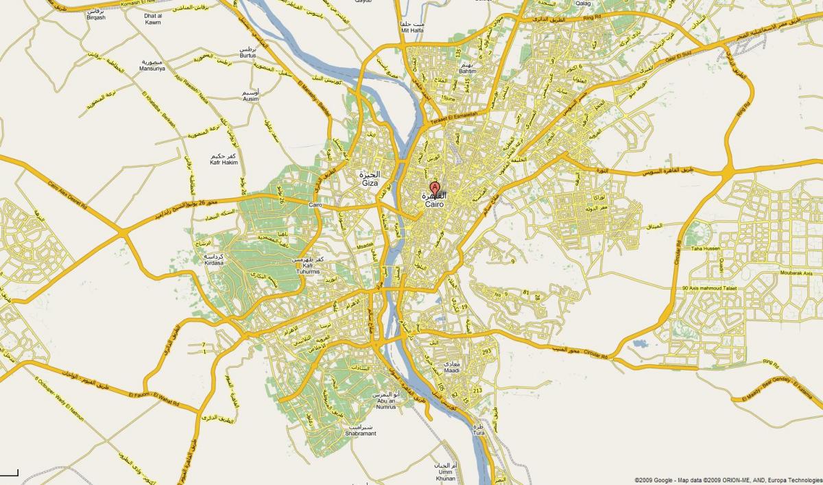 काहिरा शहर के नक्शे