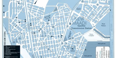 नक्शे के maadi काहिरा